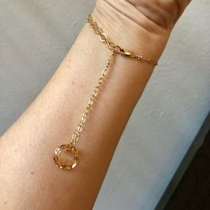 Gold-filled dainty chain bracelet